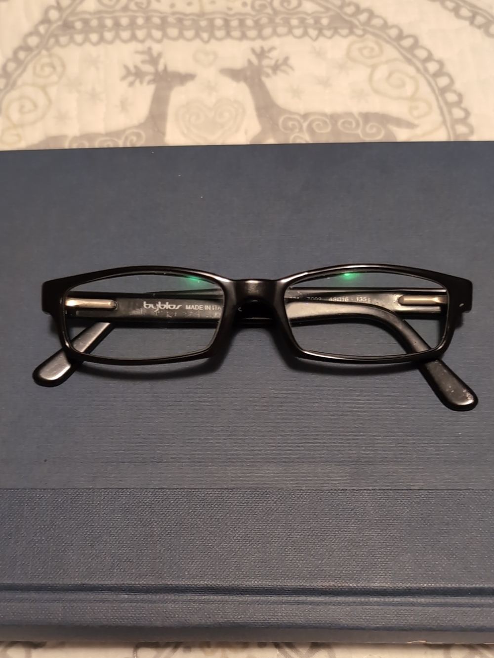 Byblos Black Rectangular Glasses